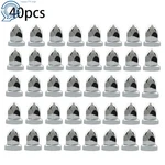 Pack Of 40 33MM Lug Nut Covers Caps Chrome Abs Plastic Push On For Semi Truck New. Price: $23.85.