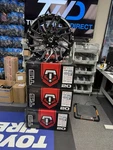(SET-4) Tis 554BM 20X10 6X135/6X139.7 -19MM Black Milled Wheels Rims Inch New. Price: $1630.95.