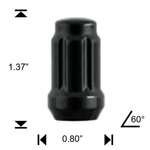 White Knight M14 X 1.5MM Gloss Black 6 Splined Acorn Heat Treat Lug Nut 3809HBK New. Price: $9.49.