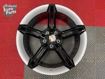 Single Oem 21" Porsche Taycan Mission Front Wheel Rim Black Silver Refurbished Remanufactured. Price: $1299.95.