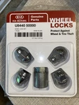 Wheel Lock Lugs Kia New Open Package U8440 50000. Price: $19.99.