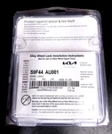Factory Kia Telluride Wheel Lock Kit New 21-22-23 Black S9F44AU001. Price: $69.00.
