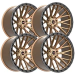 (set Of 4) Vortek VRT-608 20X10 6X135/6X5.5" -24MM Bronze Wheels Rims 20" Inch New. Price: $1123.96.
