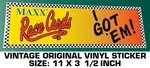 Maxx Race Cards Got Em - Vintage Original Vinyl Decal Sticker Racing Scca Used. Price: $8.77.