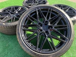 23" 5X120 Tesla Model Vossen HF-7 Black Wheels Rims Pirelli Tires Used. Price: $3395.00.