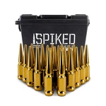 Mishimoto Spiked Lug Nuts, M14X1.5, 24-PC Set, Gold New. Price: $98.95.