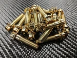 (136) M7X1X31 Gold 12 Point Bolts & Nuts For Piece Wheels Bbs New. Price: $215.00.
