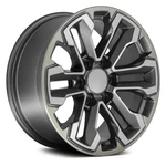 For Gmc K1500 88-89 Alloy Factory Wheels 6 Double-spoke Satin Gunmetal New. Price: $265.00.