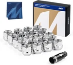 Orion Motor Tech 1/2"-20 Open End Lug Nuts, 3/4" 19MM Hex Chrome Plated Wheel New. Price: $18.22.