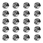 Twenty (20) 7/16-20 Zinc Plated Open End Acorn Lug Nuts 3/4" Hex (BCP1075) New. Price: $28.30.