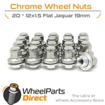 Nuts (20) 12X1.5 Flat Chrome For Jaguar Xj X351 09-19 On Original Wheels New. Price: $40.88.