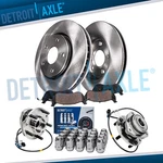 Front Disc Rotors Brake Pads + Wheel Hubs W/ 20PC Lug Nuts For S10 Blazer Sonoma New. Price: $189.41.
