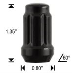 3 - Premium Black Spline Lug Nuts M12X1.5MM Fit Kia Lexus Acura New. Price: $6.99.