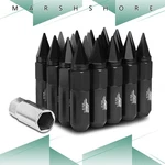 For Gm 20PCS 12MMX1.25 Open End Spike Cap Black 90MM Wheel Rim Lug Nut Set New. Price: $71.99.