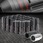 Open End Black Aluminum 6-POINT 16LUG+4LOCK Nut+key+adapter M12X1.5 45MM 25MM Od New. Price: $22.00.