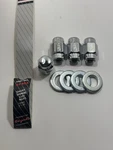 Nos 12MM X 1.25 Rh Thread Short Shank Lug Nut W/ Washers Mag Wheels 4PACK Closed New. Price: $10.00.