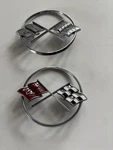 1962 Chevrolet Corvette Chrome Front Nose Emblem Used. Price: $40.00.