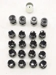 New Oem Jaguar Black Wheel Nut Kit W/ Locks Set Of T4A41125 I-pace 2019-2025. Price: $189.95.