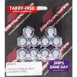 Billet Specialties 999974, Set Of 10 Chrome Steel 1/2-20 Conical Seat Lug Nut New. Price: $64.05.