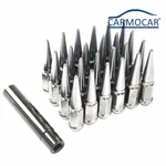 Chrome 24 Pcs Spike Lug Nuts 14X1.5 For Chevy Silverado Tahoe 4.4" Tall W/ Key New. Price: $43.97.