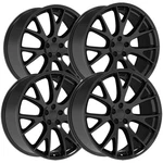 (set Of 4) Replica FR70 Hellcat 22X10 5X5.5" +25.4MM Gloss Black Wheels Rims New. Price: $1360.96.