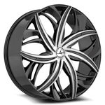Azara AZA-541 Wheels 20X8.5 (35, 5X114.3, 74.1) Black Rims Set Of New. Price: $1497.28.