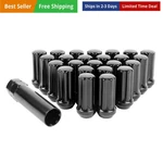 Set Of 24, M14X1.5 Lug Nuts Black Xl Spline Wheel For 6 Aftermaket,. Price: $38.99.
