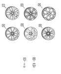 Genuine Mopar Wheel Alloy 5LD37RNWAA New. Price: $1131.08.