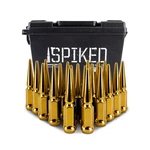 Mishimoto Spiked Lug Nuts, M12X1.5, 20-PC Set, Gold New. Price: $92.95.