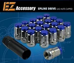 20 Pc Set Capped Spline Drive Lug Nuts Blue For 12X1.25 Nissan 350Z Suzuki New. Price: $19.93.