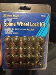 White Night 783-804 20 Piece Spline Lock Nut Kit Matte Black Half Inch Right... New. Price: $7.00.