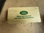 2000 - 2002 Land Rover Discovery Wheel Lock Key Secret Bot Tool Gloves Oem Used. Price: $20.00.