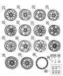 Genuine Mopar Wheel Lock Kit 04755282AB New. Price: $62.42.
