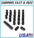 M12X1.5 Black Spline Lug Nuts 24PC + Tool, 12X1.5MM Wheel Compatible New. Price: $39.99.