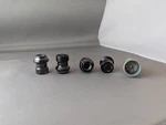Black 2-HEX Mazda (C9N2-V9-740A) Locking Wheel Nuts Used. Price: $200.00.