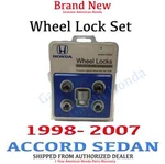 1998- 2007 Honda Accord Sedan Genuine Wheel Lock Set 08181-SF1C0AH. Price: $58.02.