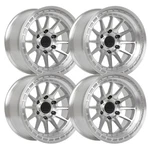 (SET-4) Lock Offroad Baja 17X8 6X130 38MM Machine Clear Wheels Rims Inch New. Price: $1152.00.