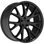 Factory Reproductions FR70 Hellcat 22X10 5X5" +45 Gloss Black Wheel Rim 22" Inch New. Price: $340.00.
