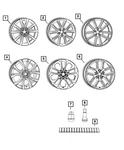 Genuine Mopar Wheel Alloy 6QP26NTSAA New. Price: $829.70.