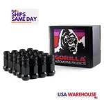 Gorilla 45038BC-20, Set Of Black Chrome Steel Lugnuts 12MM X 1.50 New. Price: $121.55.