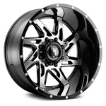 American Truxx AT183 Spyder Wheel 22X14 (-76, 8X180, 125.2) Black Single Rim New. Price: $582.28.