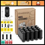 20PCS Black Bulge Lug Nuts 9/16-18 Thread Conical Tapered Acorn Seat 1.8" Lo New. Price: $34.19.