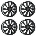 Set 4 20" Axe Wheels ZX15 Gloss Black 20X8.5 5X112 25MM Rims New. Price: $1840.00.