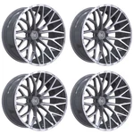 Set 4 18" Tis 566BSM Brushed Silver & Milled 18X9 Wheels 6X135 18MM Truck Rims New. Price: $1752.00.