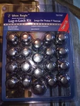 White Knight 12MM 1.5 Bulge Acorn Hex Size 3/4 Lug Lock Kit Silver 721707 New. Price: $24.99.